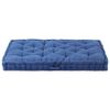 vidaXL Coussin de plancher de palette Coton 120x80x10 cm Bleu clair