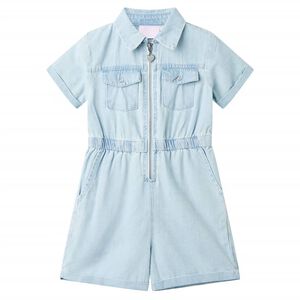 Combinaison enfants avec manches courtes bleu doux 104