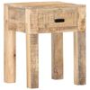 vidaXL Table de chevet 40 x 35 x 50 cm Bois de manguier solide