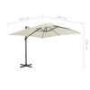 vidaXL Parasol de jardin déporté avec mât en aluminium 300 x 300 cm Sable