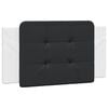 vidaXL Coussin de t&ecirc;te de lit Zadar noir et blanc 100 cm similicuir