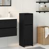 vidaXL Cabinet de salle de bain avec tiroir Ch&ecirc;ne noir 30 x 30 x 95 cm