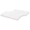 vidaXL Matelas en mousse blanc 180x210 cm 7 zones duret&eacute; 20 ILD