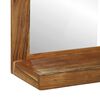 vidaXL Miroir de salle de bain avec miroir Marron Bois d'Acacia Massif