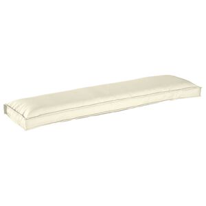 vidaXL Coussin Cr&egrave;me 150 x 40 x 8 cm Tissu Oxford