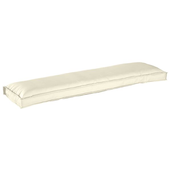 vidaXL Coussin Cr&egrave;me 150 x 40 x 8 cm Tissu Oxford