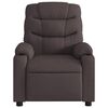vidaXL Fauteuil de massage inclinable Marron foncé Tissu