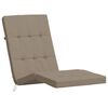 vidaXL Coussins de chaise longue lot de 2 taupe tissu oxford