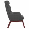 vidaXL Chaise de relaxation Gris foncé Tissu