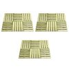 vidaXL Dalles de terrasse 18 pcs 50x50 cm Bois Vert