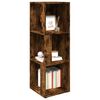 vidaXL Armoire d'angle Chêne fumé 33x33x100 cm Bois d'ingénierie