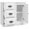 vidaXL Buffet blanc 70x35,5x67,5 cm bois d'ingénierie