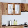vidaXL Armoire murale de cuisine avec porte en verre Porto vieux bois