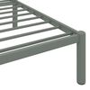 vidaXL Cadre de lit sans matelas gris m&eacute;tal 90x200 cm