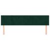 vidaXL T&ecirc;tes de lit Vert fonc&eacute; 180x5x78/88 cm Velours
