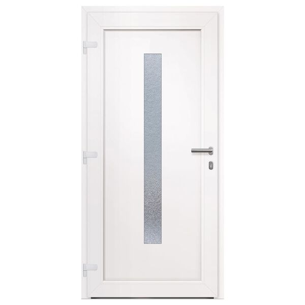 vidaXL Porte d'entr&eacute;e anthracite 98x208 cm PVC