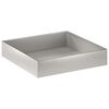 vidaXL Cache-pot de jardin Argent&eacute; 80 x 80 x 20 cm Acier inoxydable