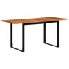 vidaXL Table &agrave; manger 160x80x75 cm bois massif d'acacia