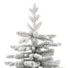 vidaXL Sapin de Noël artificiel à charnières avec neige floquée 180 cm