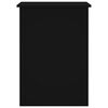 vidaXL Bureau Noir 100x55x75 cm Bois d'ingénierie