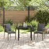 vidaXL Ensemble de salle &agrave; manger pour jardin 3 pcs Gris polyrotin