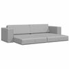 vidaXL Canap&eacute;-Lit 200cm Gris nuage tissu