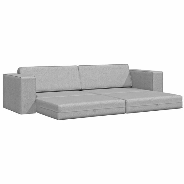 vidaXL Canap&eacute;-Lit 200cm Gris nuage tissu