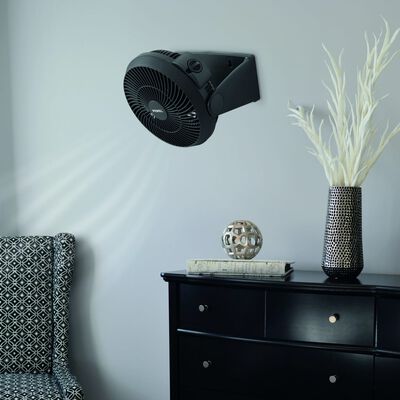 Perel Ventilateur de plancher 50 cm Noir