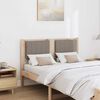 vidaXL T&ecirc;te de lit capitonn&eacute;e Marron 120 cm Pin massif