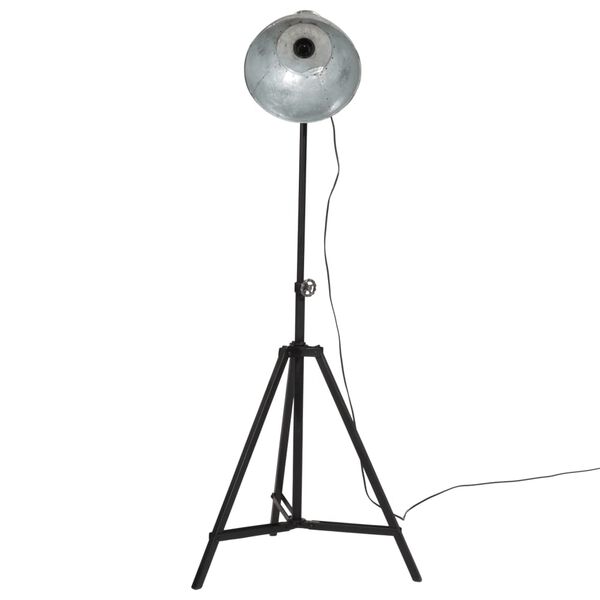 vidaXL Lampadaire 25 W argent vintage 61x61x90/150 cm E27