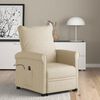 vidaXL Fauteuil Cr&egrave;me Tissu