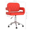 vidaXL Chaises pivotantes &agrave; manger lot de 2 rouge similicuir