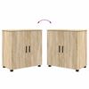 vidaXL Ensemble de mobilier de salle de bain 3 pcs Ch&ecirc;ne Sonoma