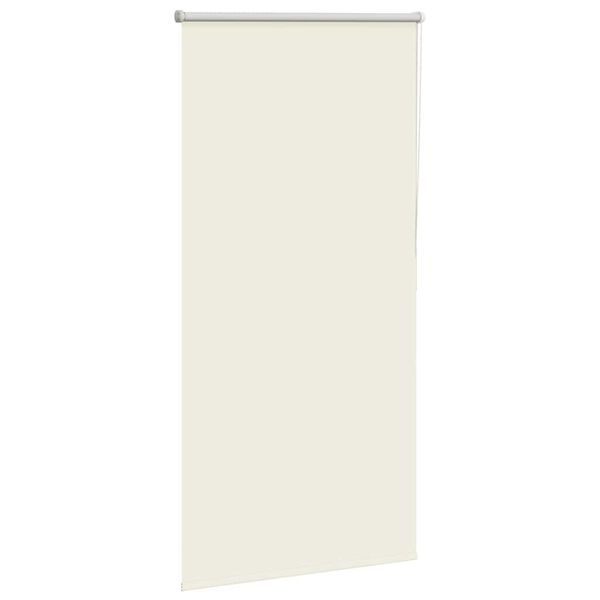 vidaXL Store enrouleur occultant blanc cass&eacute; 70x130cm largeur du tissu