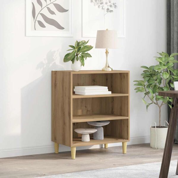 vidaXL Buffet ch&ecirc;ne artisanal 57x35x75 cm bois d'ing&eacute;nierie