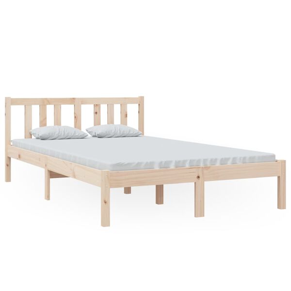 vidaXL Cadre de lit sans matelas bois massif 120x200 cm