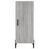 vidaXL Buffet haut Sonoma gris 34,5x34x180 cm Bois d'ing&eacute;nierie