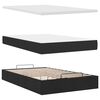 vidaXL Cadre de lit ottoman avec matelas noir 120x190 cm similicuir