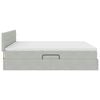 vidaXL Lit de Rangement avec matelas Gris clair 100 x 200 cm