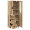 vidaXL Haut Armoire 2 pcs Ch&ecirc;ne artisanal Bois d'ing&eacute;nierie