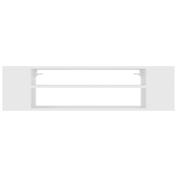 vidaXL Meuble TV suspendu Blanc 100x30x26,5 cm Bois d’ingénierie
