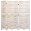 vidaXL Cloison de s&eacute;paration 5 panneaux 175x165 cm Bois