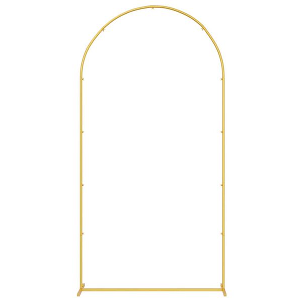 vidaXL Arche de mariage Dor&eacute; 100 x 39 x 200 cm Acier