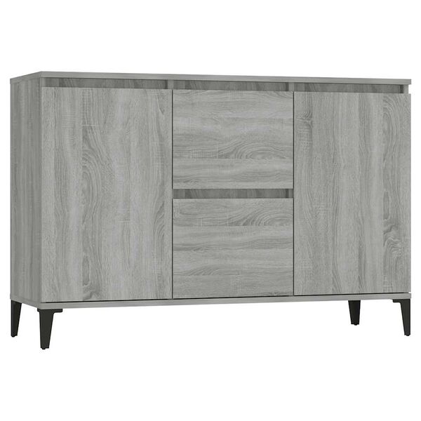 vidaXL Buffet Sonoma gris 102x35x70 cm Bois d'ing&eacute;nierie