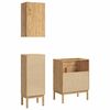 vidaXL Ensemble de mobilier de salle de bain FLORO 3 pcs Cire marron