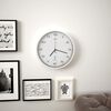 vidaXL Horloge murale radioguidée avec mouvement à quartz 31 cm Blanc