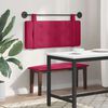 vidaXL T&ecirc;te de lit suspendue Bordeaux 110 x 55 x 5 cm Velours