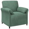 vidaXL Canap&eacute; 1 place Vert Mer 88 x 83 x 95 cm Velours