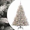 vidaXL Sapin de No&euml;l artificiel avec boules 180 cm 300 LED Blanc chaud