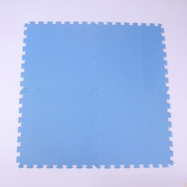 Pool Improve Protection de sol de piscine Bleu 50x50 cm 8 pcs